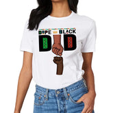 Dope Black Dad Fist Bump Cadeau de fête des pères Chemise personnalisée